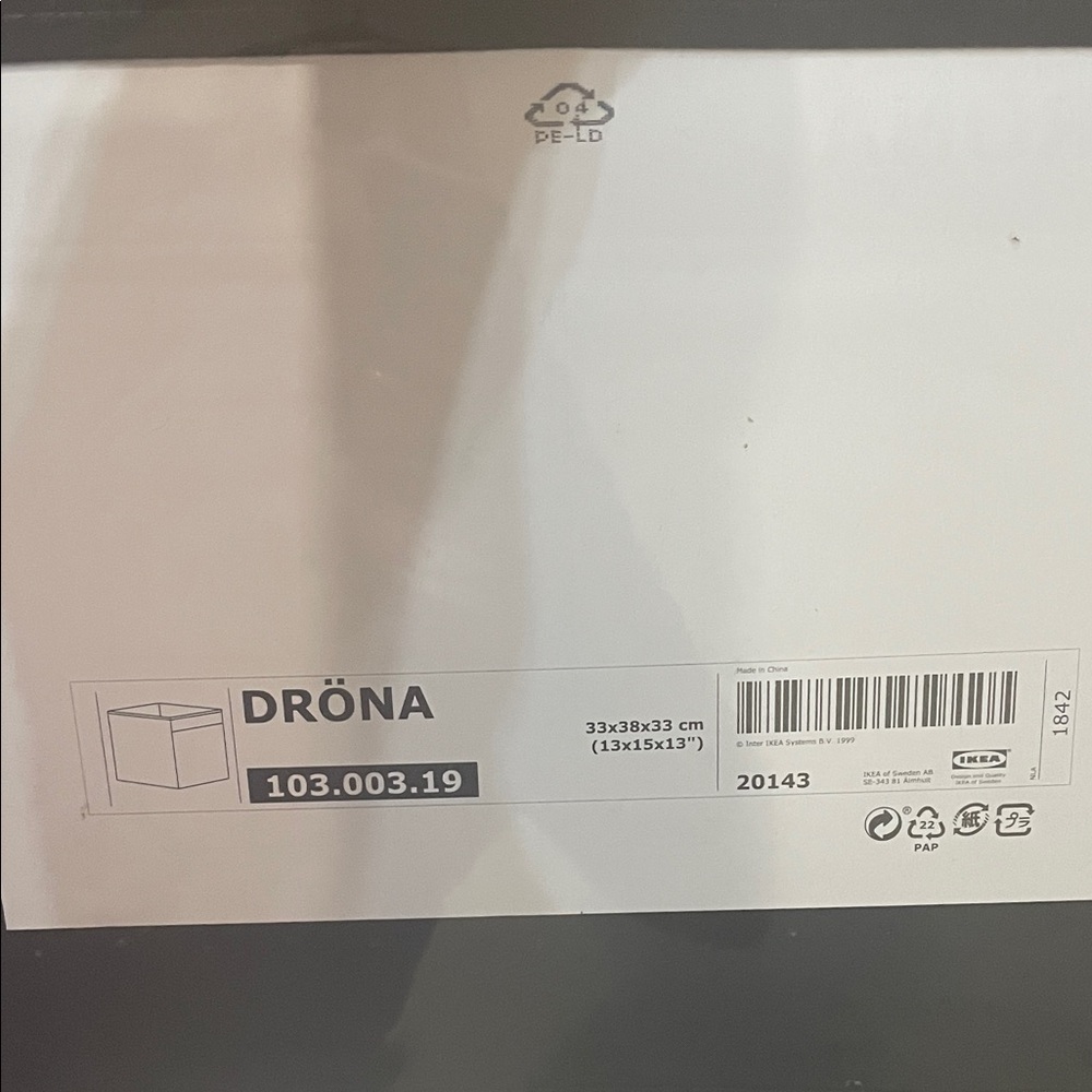 IKEA DRÖNA Box in Black and White